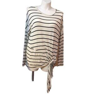 Watermelon black and white striped top size 1XL 1X